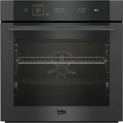 BEKO Oven  |  MBBIM10600MTPSWE  |  72 L  |  Electric  |  Pyrolysis  |  Electronic  |  Steam function  |  Height 59.5 cm  |  Width 59.4 cm  |  Black
