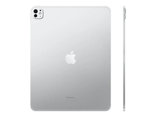 Apple  |  iPad Pro Wi-Fi + Cellular  |  13 "  |  Silver  |  OLED, Ultra Retina XDR  |  2752 x 2064 pixels  |  Apple M5  |  16 GB  |  2000 GB  |  3G  |  4G  |  5G  |  Wi-Fi  |  Front camera  |  12 MP  |  Rear camera  |  12 MP  |  Bluetooth  |  6  |  iPadOS