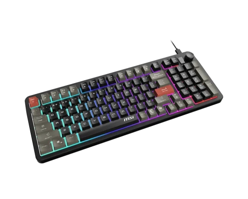 MSI FORGE GK110 US  |  Игровая клавиатура  |  Проводная  |  США  |  Черный  |  USB 2.0  |  Мембранная