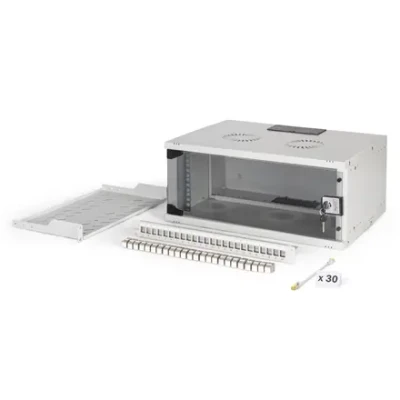 Digitus SOHO Pro network set, 483 mm (19"), 4U, 540 x 400 mm  |  DN-49200-SET  |  Light Grey
