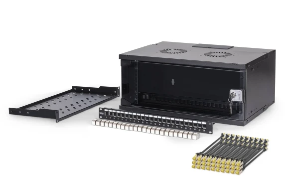 Digitus SOHO Pro network set, 483 mm (19") 4U, 540 x 400 mm  |  DN-49201-SET  |  Black