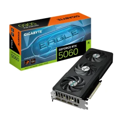 Gigabyte GeForce RTX 5060 EAGLE MAX OC 8G  |  NVIDIA  |  8 GB  |  GeForce RTX 5060  |  GDDR7  |  HDMI ports quantity 1  |  PCI-E 5.0