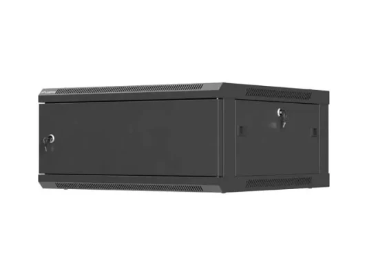 Lanberg Wall mounted installation cabinet 19" 4U 600X600  |  WF01-6604-00B  |  Black