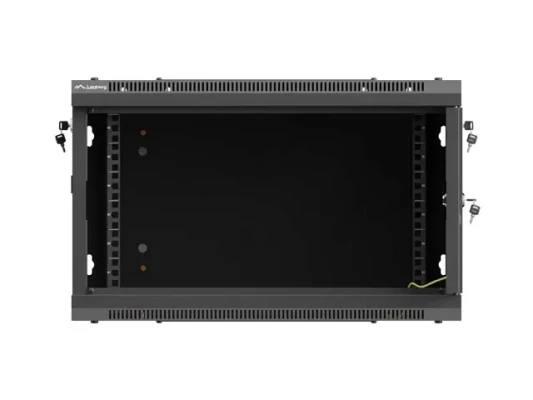 Lanberg Wall mounted installation cabinet 19" 6U 600X600  |  WF01-6606-23B  |  Black