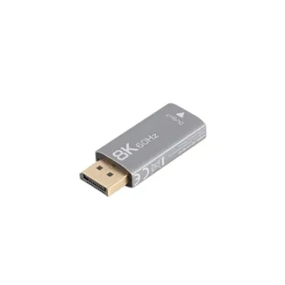 Lanberg Displayport (M) to HDMI (F) Adapter 8K, Silver  |  AD-DP-HD-03