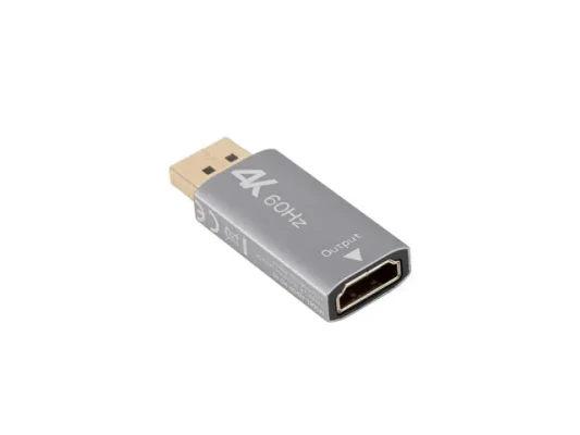 Lanberg Displayport (M) to HDMI (F) Adapter 4K, Silver  |  AD-DP-HD-01