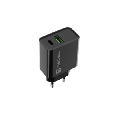 Natec Ribera USB Charger, 1xUSB-A, 1x USB-C, 20 W  |  NUC-2062
