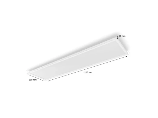 Philips Hue Surimu rectangular panel light, 120 x 30 cm  |  2000-6500 Hue White Color Ambiance  |  Bluetooth, Zigbee