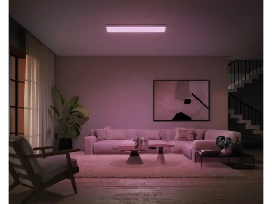 Philips Hue Surimu rectangular panel light, 120 x 30 cm  |  2000-6500 Hue White Color Ambiance  |  Bluetooth, Zigbee