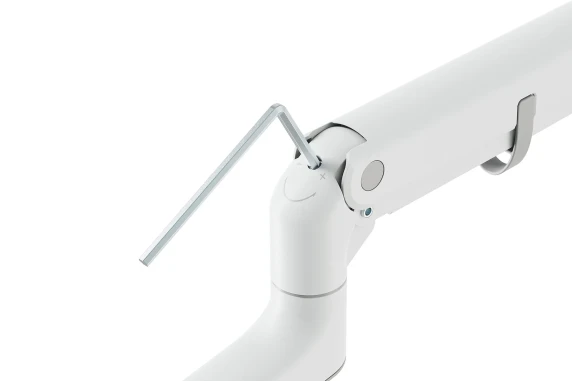 Digitus Desk Mount  |  DA-90476 Single Monitor Mount  |  Height, tilt, pivot, rotation, depth  |  57 "  |  Maximum weight (capacity) 27 kg  |  White