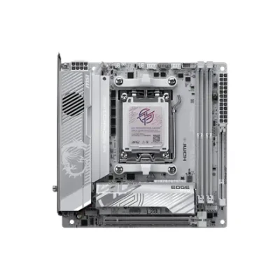 MSI MPG X870I EDGE TI EVO WIFI  |  Processor family AMD  |  Processor socket AM5  |  DDR5  |  Supported hard disk drive interfaces SATA, M.2  |  Number of SATA connectors 2