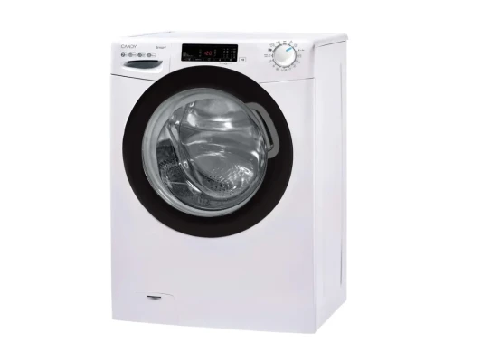 Candy Washing Machine  |  CSS 127TWB5 / 1-S  |  Energy efficiency class A  |  Front loading  |  Washing capacity 7 kg  |  1200 RPM  |  Depth 54 cm  |  Width 60 cm  |  Display  |  2-digit  |  Steam function  |  White