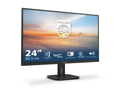 Philips  |  24E1N1200A / 00  |  23.8 "  |  IPS  |  16:9  |  120 Гц  |  4 мс  |  1920 x 1080 пикселей  |  300 кд / м²  |  Количество HDMI портов 1  |  Черный