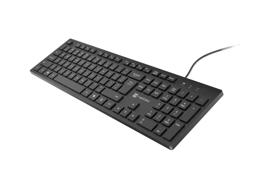 Natec Herring  |  Клавиатура  |  Проводная  |  США  |  Черный  |  USB Type-A
