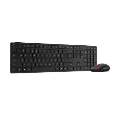 Lenovo Multi-Mode Pro Combo Keyboard and Mouse 6000-US Euro  |  Keyboard and Mouse Set  |  Wireless  |  Mouse included  |  US Euro  |  Bluetooth  |  Eclipse Black