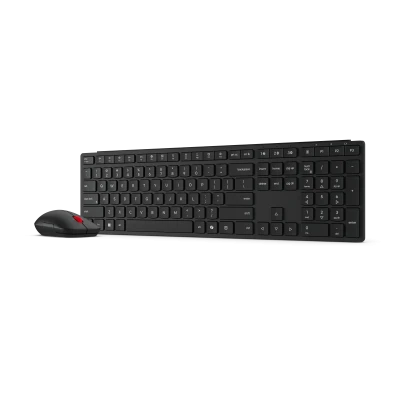 Lenovo Multi-Mode Pro Combo Keyboard and Mouse 6000-US Euro  |  Keyboard and Mouse Set  |  Wireless  |  Mouse included  |  US Euro  |  Bluetooth  |  Eclipse Black