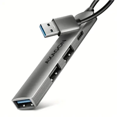 AXAGON ALU STRIP USB-A 4 port hub  |  HUE-STA