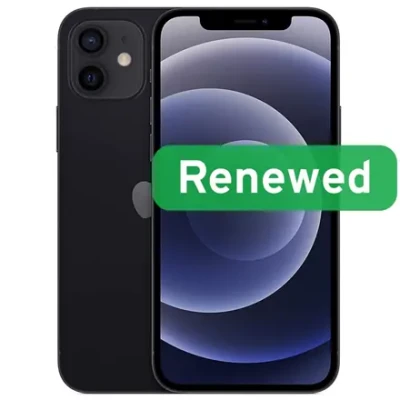 Apple  |  РЕНОВАЦИЯ Уровень C  |  IPHONE 12  |  6.1" Super Retina XDR  |  A14 Bionic  |  4 ГБ  |  64 ГБ  |  iOS  |  ЧЕРНЫЙ  |  Гарантия 12 месяцев  |  Apple Renew