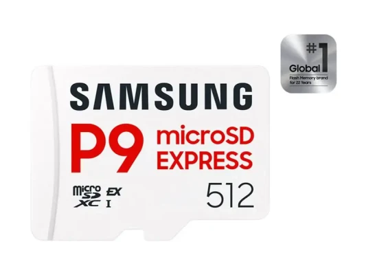 Samsung P9 Express  |  512 GB  |  microSD  |  Flash memory class U3, V30, A1