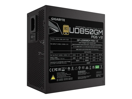 Gigabyte PSU  |  UD850GM PG5 V2  |  850 W