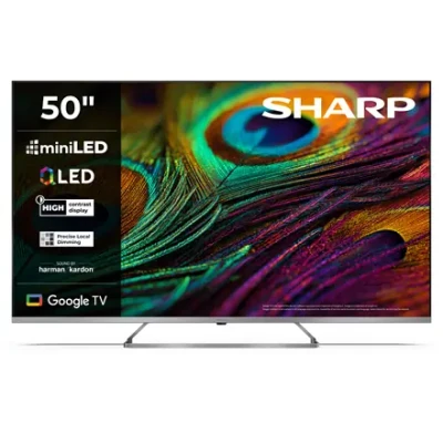 Sharp 4K QLED MiniLED TV  |  50JP7265E  |  50  |  Smart TV  |  Google TV  |  UHD  |  Silver