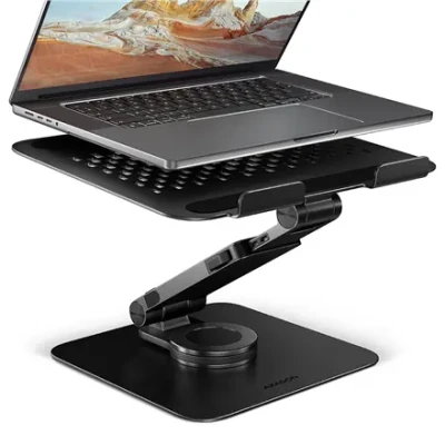 AXAGON STND-LRB stand with 360° rotation for laptops and tablets  |  Adjustable Height, Angle  |  10-17.3 "  |  Maximum weight (capacity) 5 kg  |  Black