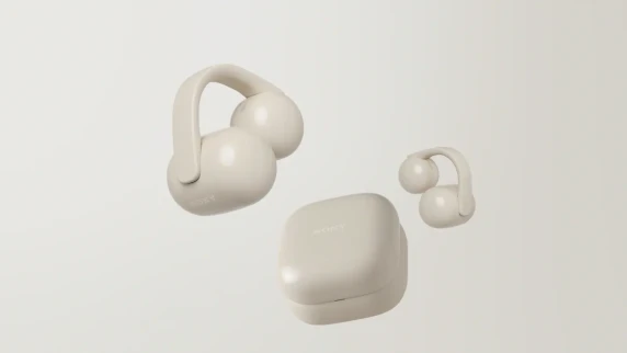 Sony LinkBuds WF-LC900 Clip Open-Ear austiņas, Greige  |  Sony