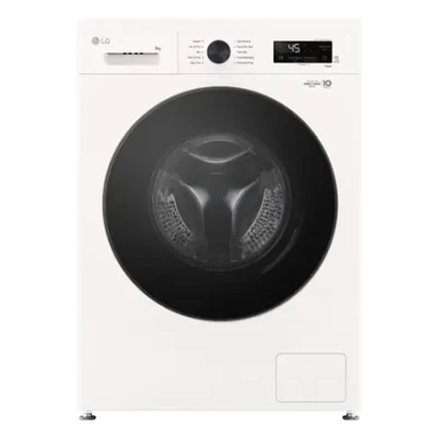 LG F4X1009NWB veļas mašīna, A, frontālā ielāde, mazgāšanas jauda 9 kg, dziļums 55 cm, 1400 RPM, balts  |  LG