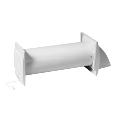 Wall-mounted recuperator E-EXTRA EER100WP, DN100, with wiring and switches  |  Europlast