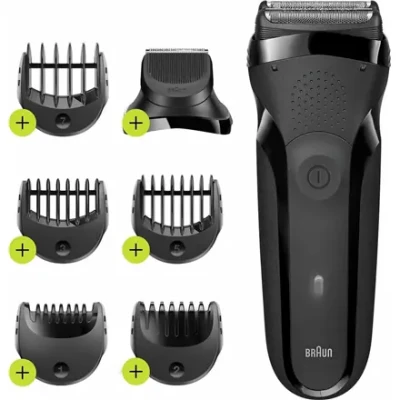 Braun Shaver  |  300BT Series 3  |  Operating time (max) 30 min  |  NiMH  |  Black