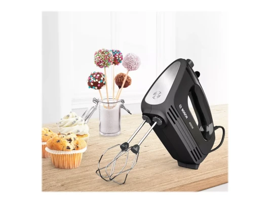 Bosch Hand Mixer  |  MFQ2420B CleverMixx  |  Hand Mixer  |  400 W  |  Number of speeds 4  |  Turbo mode  |  Black