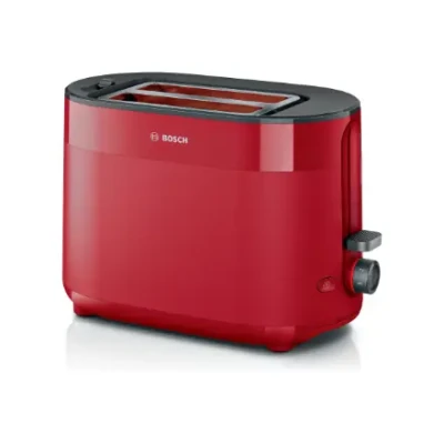 Bosch Compact Toaster  |  TAT2M124 MyMoment  |  Power 950 W  |  Number of slots 2  |  Housing material Plastic  |  Red