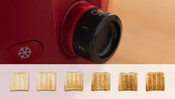 Bosch Compact Toaster  |  TAT2M124 MyMoment  |  Power 950 W  |  Number of slots 2  |  Housing material Plastic  |  Red