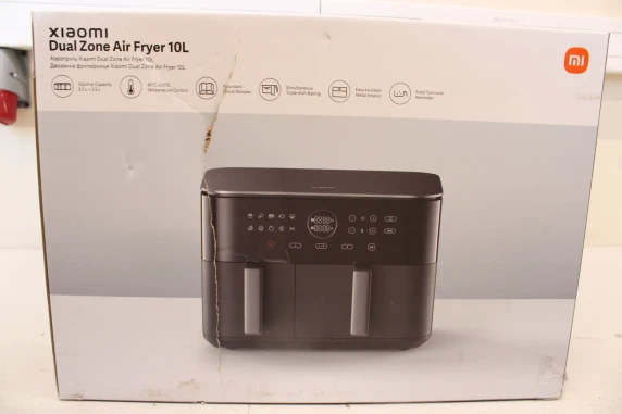 IZPĀRDOŠANA. Xiaomi Dual Zone Air Fryer EU  |  Power 2700 W  |  Capacity 10 L  |  Black  |  DAMAGED PACKAGING