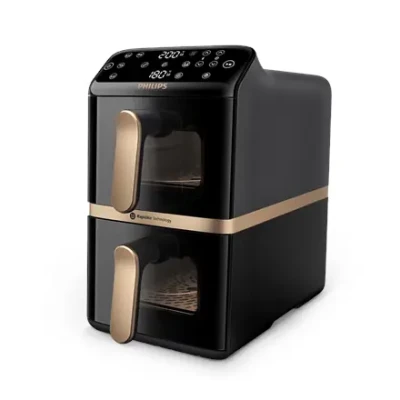 Philips  |  Dual Basket Airfryer 4000 Series  |  NA462 / 70  |  10 L  |  2750 W  |  Black