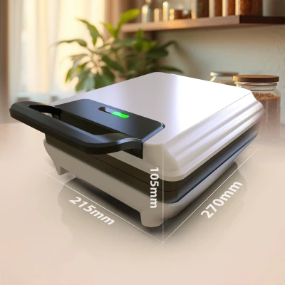 Mesko Waffle Maker  |  MS 3091  |  1800 W  |  Number of pastry 2  |  Belgium  |  White