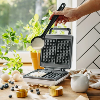 Mesko Waffle Maker  |  MS 3091  |  1800 W  |  Number of pastry 2  |  Belgium  |  White