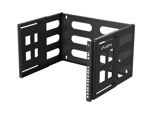 Lanberg Folding Bracket Wall-mount 19" 6U 497x400 / 240, Black