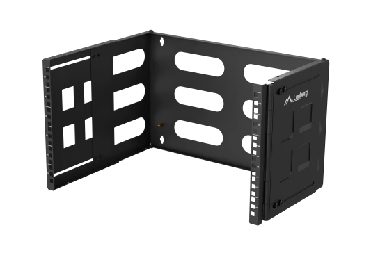Lanberg Folding Bracket Wall-mount 19" 6U 497x400 / 240, Black
