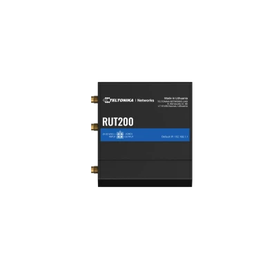Teltonika RUT200 LTE Cat 4 Router  |  Wi-Fi 4  |  2.4 GHz  |  Fast Ethernet  |  2× RJ-45