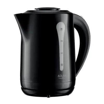 Adler Kettle  |  AD 1244  |  Electric  |  1850 W  |  2.5 L  |  Plastic  |  360° rotational base  |  Black