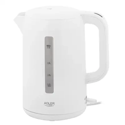 Adler Kettle  |  AD 1386  |  Electric  |  1850 W  |  2.2 L  |  Plastic  |  360° rotational base  |  White