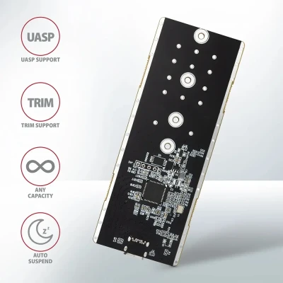 AXAGON EEM2-GTR SuperSpeed+ USB-C – NVMe M.2 THIN RIB box