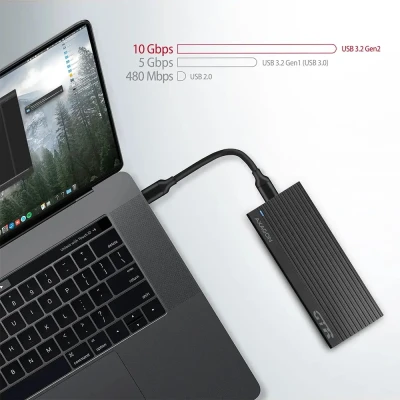 AXAGON EEM2-GTR SuperSpeed+ USB-C – NVMe M.2 THIN RIB box