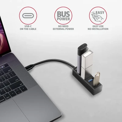 AXAGON HUE-M1C SuperSpeed USB-C MINI hub