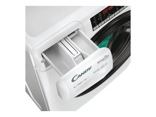 Candy CSO486TWMB6 / 1-S Washing Machine with Dryer, A, Inverter, Front loading, Depth 54 cm, Washing 8 kg, Drying 8 kg, White