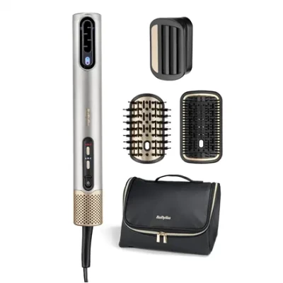 BABYLISS  |  Hair styling comb  |  Air Wand AS6555E  |  Ion conditioning  |  Number of heating levels 4  |  1600 W  |  Chrome