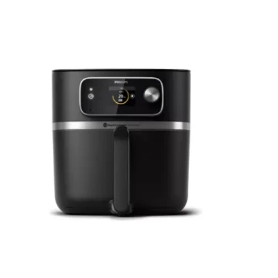 Philips  |  Аэрофритюрница Combi  |  HD9880 / 90 7000 XXL Connected  |  Мощность 2200 Вт  |  Вместимость 8.3 Л  |  Черный