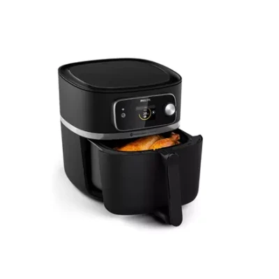 Philips  |  Аэрофритюрница Combi  |  HD9880 / 90 7000 XXL Connected  |  Мощность 2200 Вт  |  Вместимость 8.3 Л  |  Черный