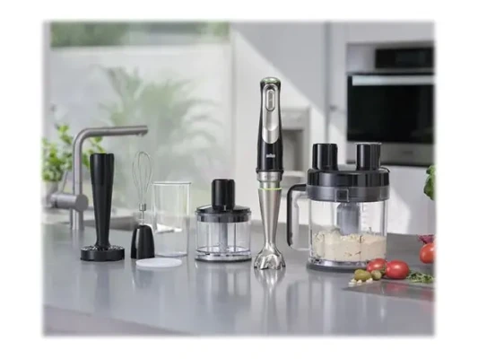 Braun  |  Hand Blender  |  MultiQuick 9 MQ9187XLI  |  Hand Blender  |  1200 W  |  Black / Stainless Steel